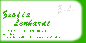 zsofia lenhardt business card